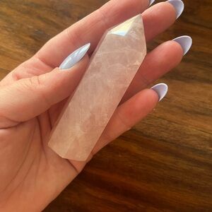 Rose Quartz Crystal Point